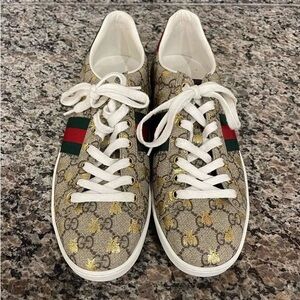 Gucci Aces GG Web Golden Bee